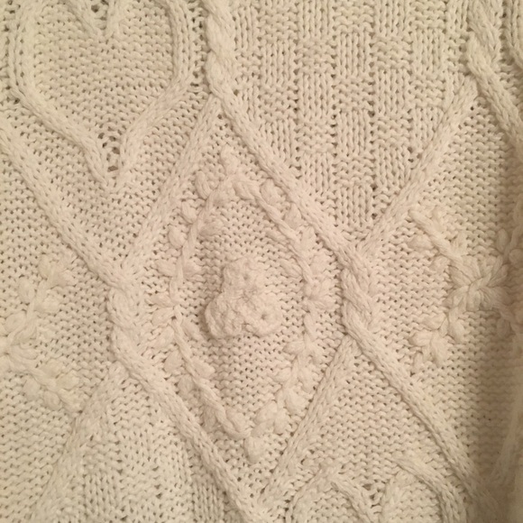 Vintage Shenanigans 3D Crochet Cowl Tunic Sweater - Picture 4 of 5